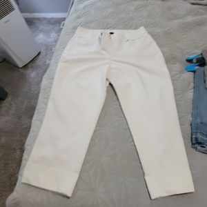 Lane Bryant white capris size 14